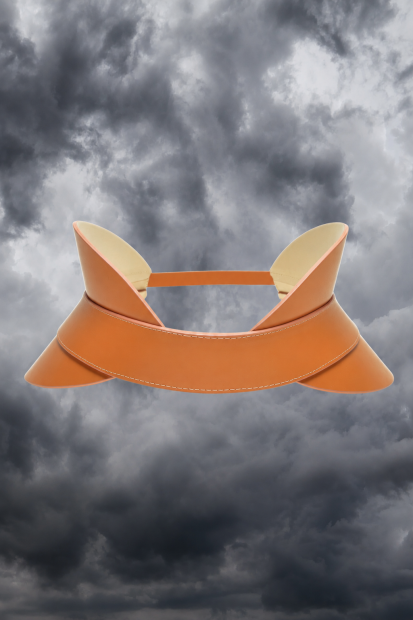 BA'AL <p>wide belt in Douglas beige leather