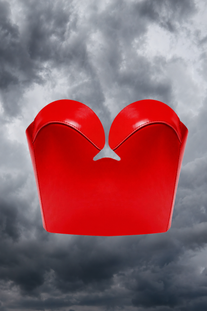DE LAUER 2<p>red short bustier