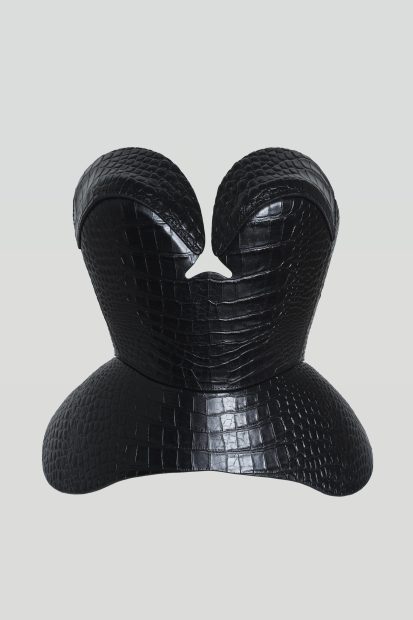 DE LAUER <p>crocodile corset
